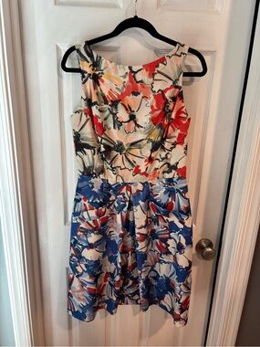 Donna Morgan Floral Fit-and-Flare Dress